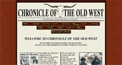 Desktop Screenshot of chronicleoftheoldwest.com