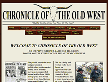 Tablet Screenshot of chronicleoftheoldwest.com